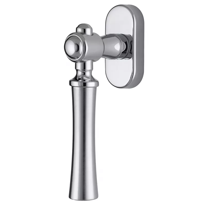 Ручка оконная Extreza DEZI-HW-F05-F04 (DEZI 309) матовый хром / хром / кольцо хром