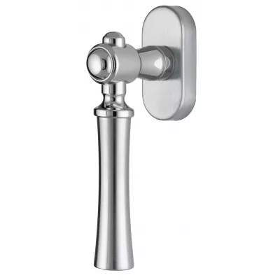 Ручка оконная Extreza DEZI-HW-F05-F04-F05 (DEZI 309) матовый хром / хром / кольцо матовый хром