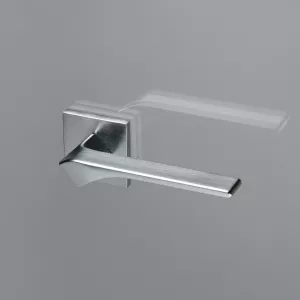 Дверная ручка на розетке Extreza AURA-R15-F05 (AURA 134) матовый хром