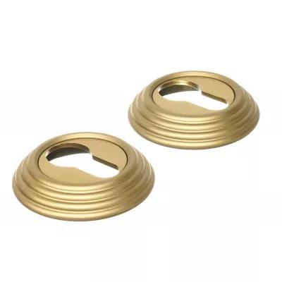 Накладка дверная под цилиндр Extreza CYL-R05 матовая латунь F02