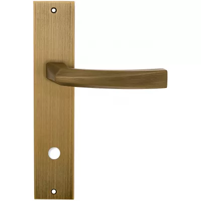 Дверная ручка на планке Extreza Hi-Tech "ELIO" 109 PL11-WC-96 матовая бронза F03