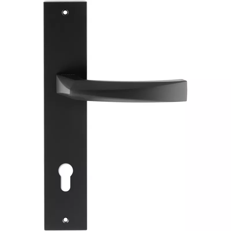 Дверная ручка Extreza Hi-Tech "ELIO" (Элио) 109 на планке PL11 черный F22 под цилиндровый механизм CYL