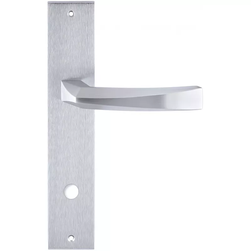 Дверная ручка Extreza Hi-Tech "ELIO" (Элио) 109 на планке PL11 матовый хром F05 сантехническая завертка WC