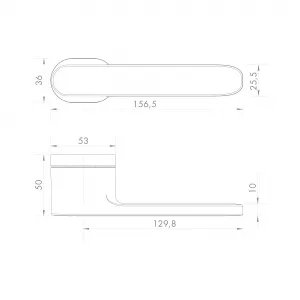 Ручка раздельная R.UCR36.FOREST BL-26 черный