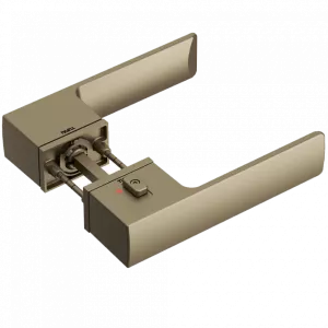 Ручка Tupai Big Line 4084 5REP-208 (  с блокировкой ) матовое золото правая R WC ( полотно 38-45 мм)