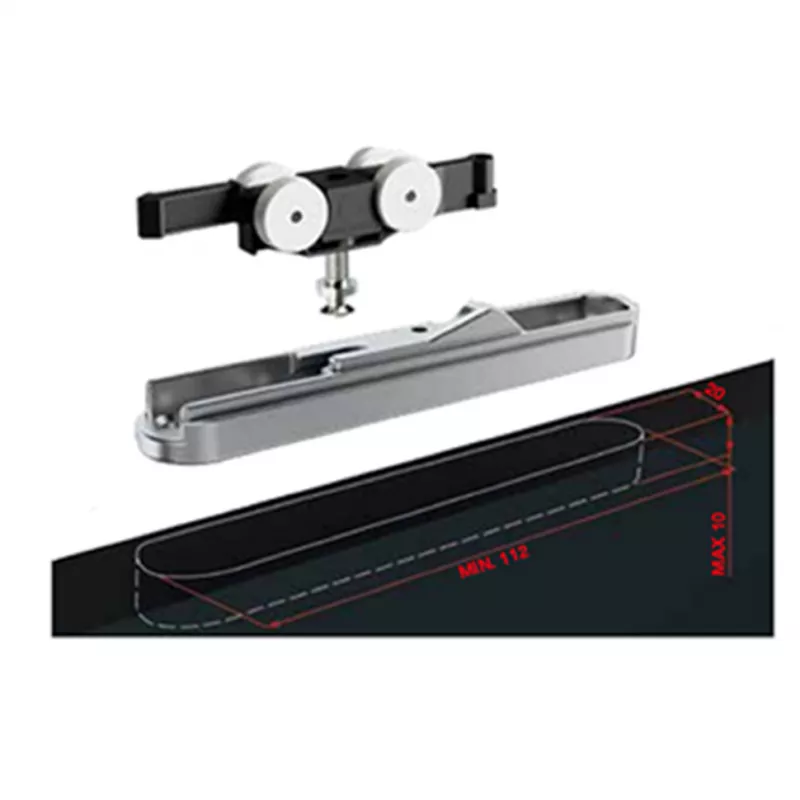 Раздвижная система Eckettica на 1-дверь до 80 кг без доводчиков