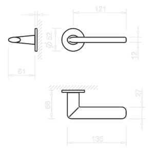 Ручка Tupai Eliptica 3098 5S-186 бронза Corten R
