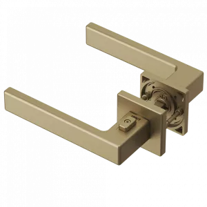 Ручка Tupai 4275 5S QP-208 ( с блокировкой ) левая матовое золото R WC ( полотно 54-61 мм)