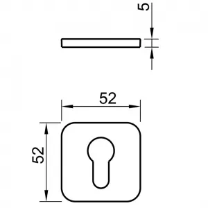 Накладка Tupai 6519 5SQRC- 141 кл титан