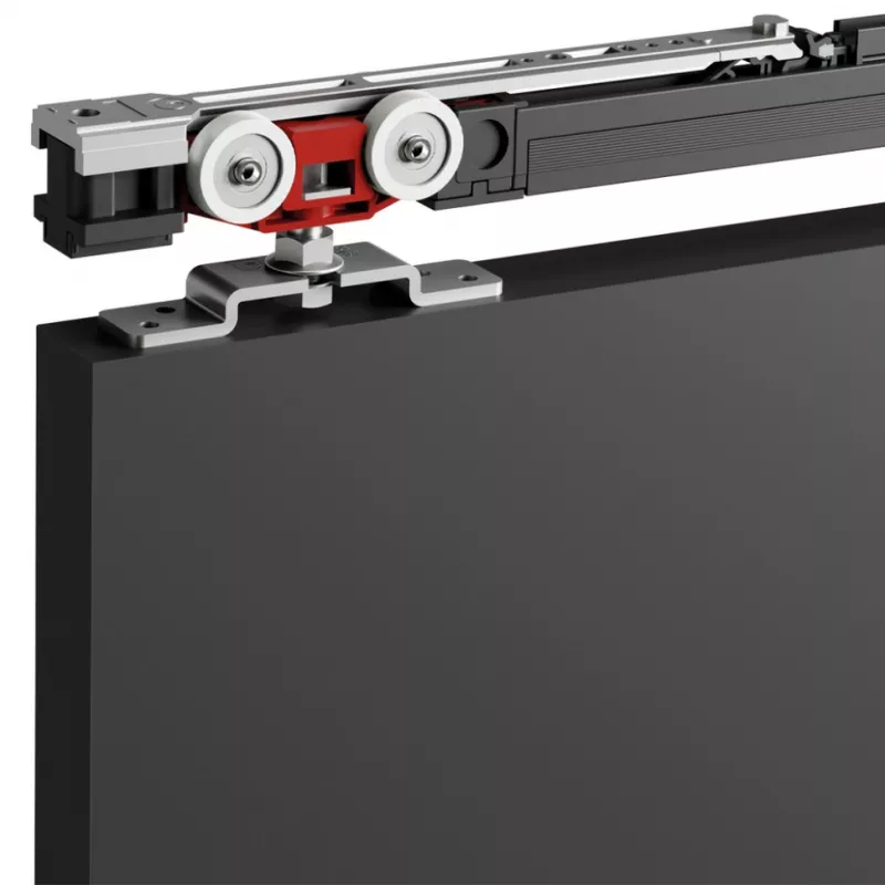 Раздвижная система FLUID Classik на 1-дверь 30-80 кг (мин.ширина 650 мм)+ 2 встроенных доводчика (50 мм)