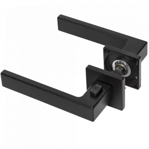 Ручка Tupai 4275 5S QP-153 ( с блокировкой ) левая черный  R WC ( полотно 38-45 мм)