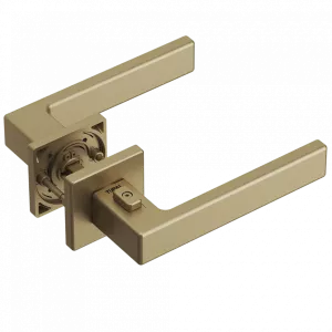 Ручка Tupai 4275 5S QP-208 ( с блокировкой ) правая матовое золото R WC ( полотно 38-45мм)