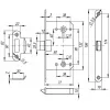 Защелка Fuaro (Фуаро) PLASTP96WC-50 (P96WC-50) CP хром