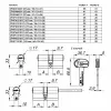 Цилиндровый механизм Mottura (Моттура) под вертушку (дл. шток) CP4P313101C5 (62 мм/26+10+26), МАТ.НИКЕЛЬ