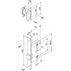 Защелка Fuaro (Фуаро) врезная METF72-50 (F72-50) GR графит