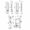 Защелка Punto (Пунто) с ручками для раздвижных дверей Soft LINE SL-011 AB