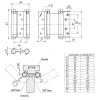 Петля Armadillo (Армадилло) пружинная двусторонняя BH586SS AB (5DSS) бронза TECH