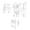 Корпус Fuaro (Фуаро) замка MAGN5300-M-C (5300-M-C) SN мат.никель