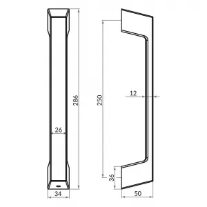 Ручка-скоба PULL.ARC.TITAN SSG-39 сатин.золото