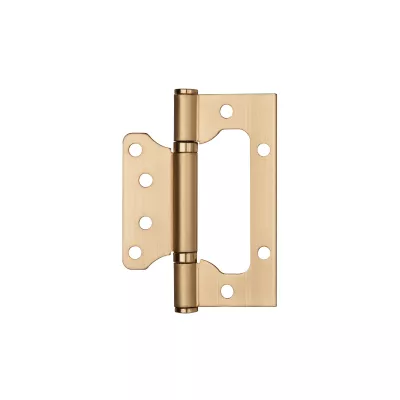 Петля Ajax (Аякс) универсальная без врезки IN4000W SSG (100/P-2B 100x2,3) сатин.золото