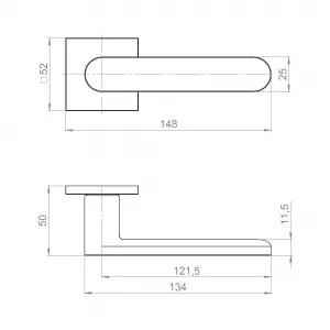 Ручка раздельная K.JS51.STAGE (STAGE JS) BL-24 черный