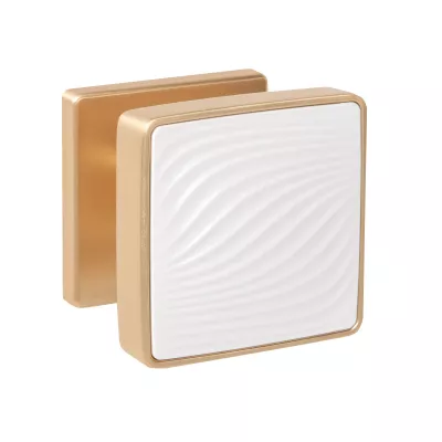 Ручка Punto (Пунто) раздельная K.EST.Q52.GIPNOZ SSG/WH-39 сатинированное золото/белый