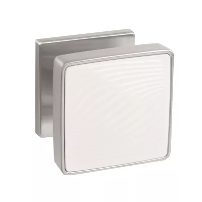 Ручка Punto (Пунто) раздельная K.EST.Q52.GIPNOZ SSC/WH-16 сатинированный хром/белый