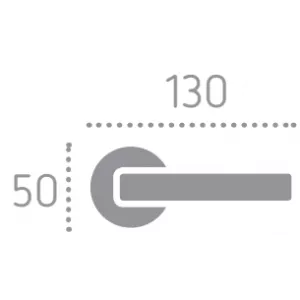 Дверная ручка на розетке 130V Antik Античная бронза